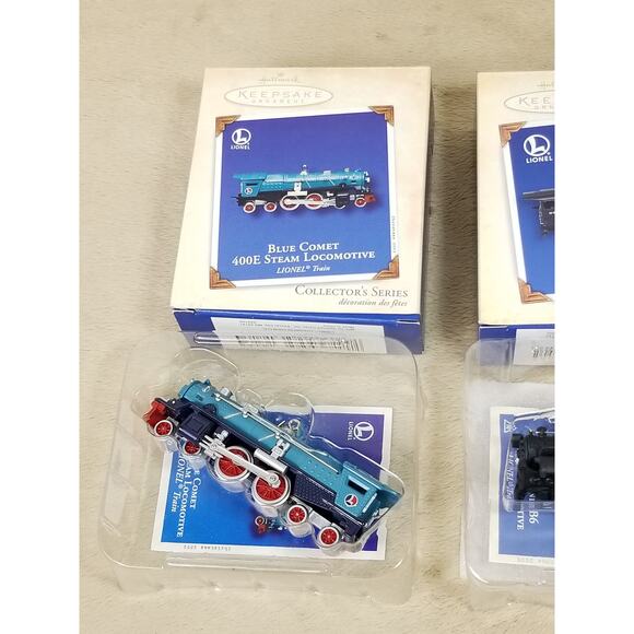 Hallmark Keepsake Lionel Train Blue Comet 400E 2002 Pennsylvania B6 2005 NEW - Picture 2 of 9